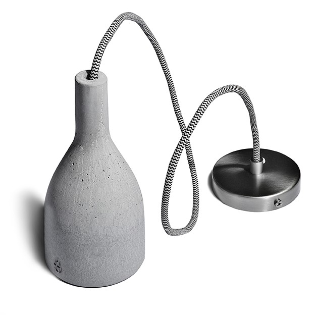 AMPULLA CONCRETE LAMP striped  