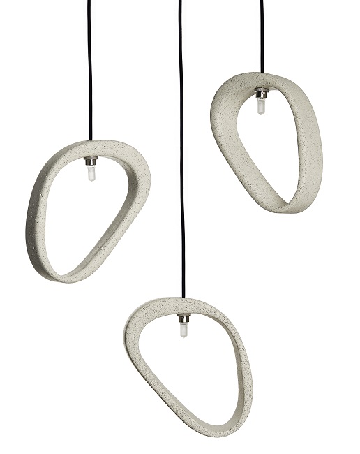 ARETHA bl concrete pendant lamp s