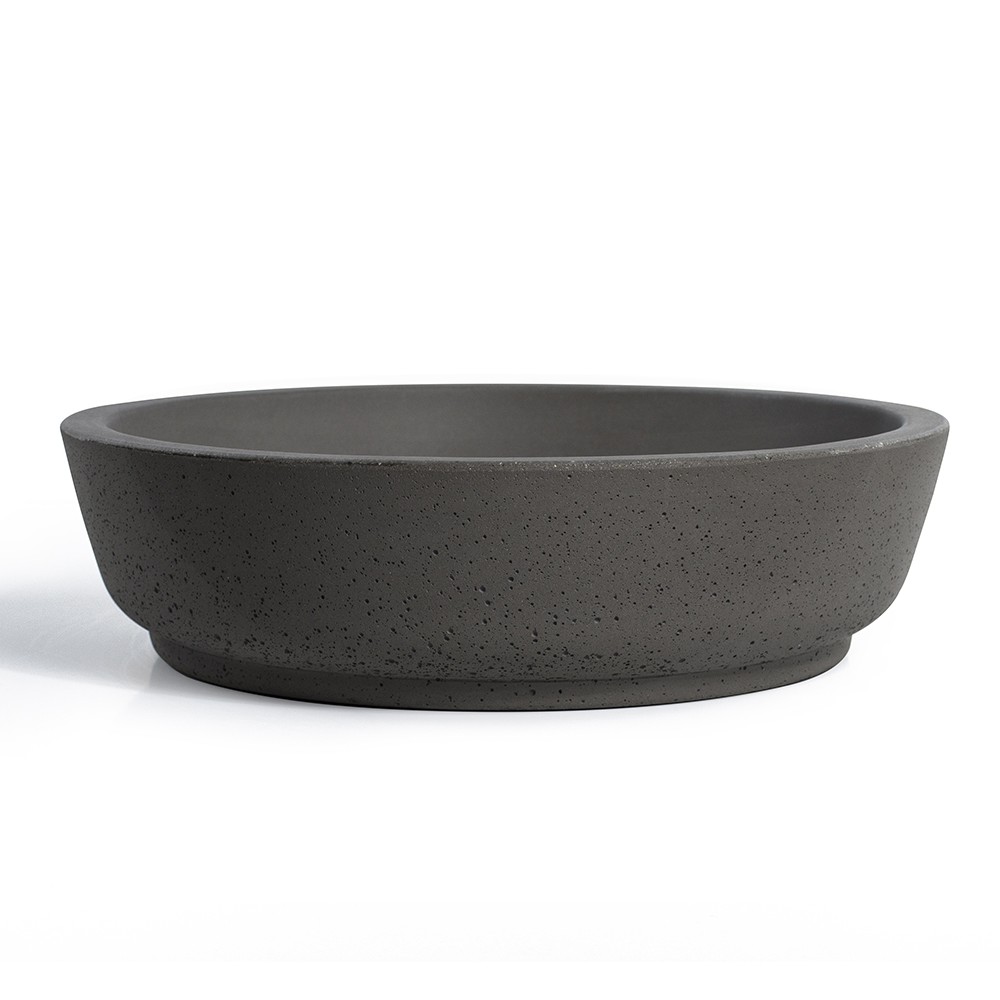 CIRCUM 42 anthracite Urbi et Orbi Aufsatzwaschbecken aus Beton