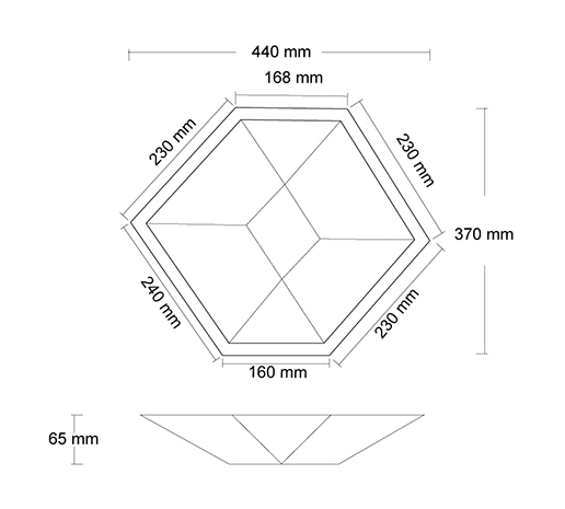 CUBE PLATE drawing
