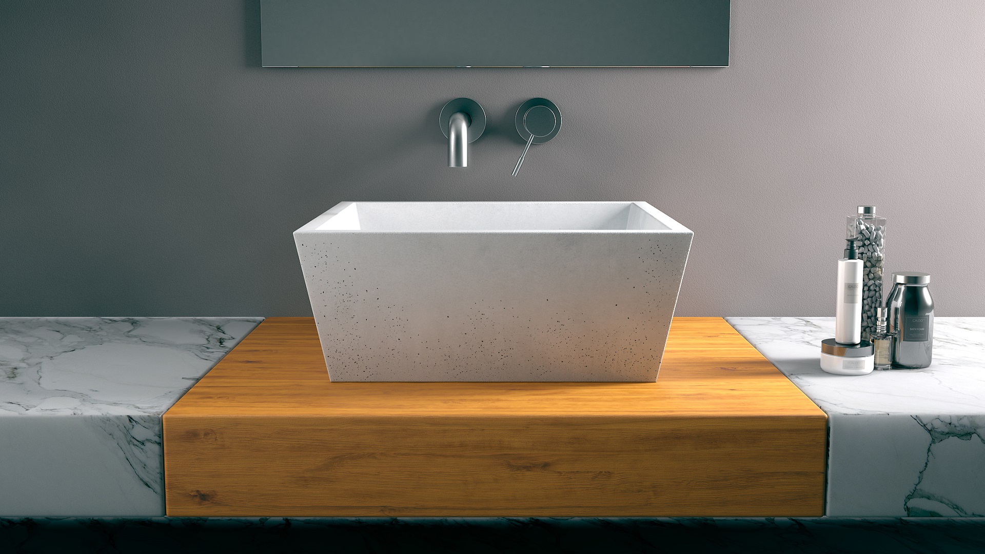 Cement washbasin conicis 40 banner
