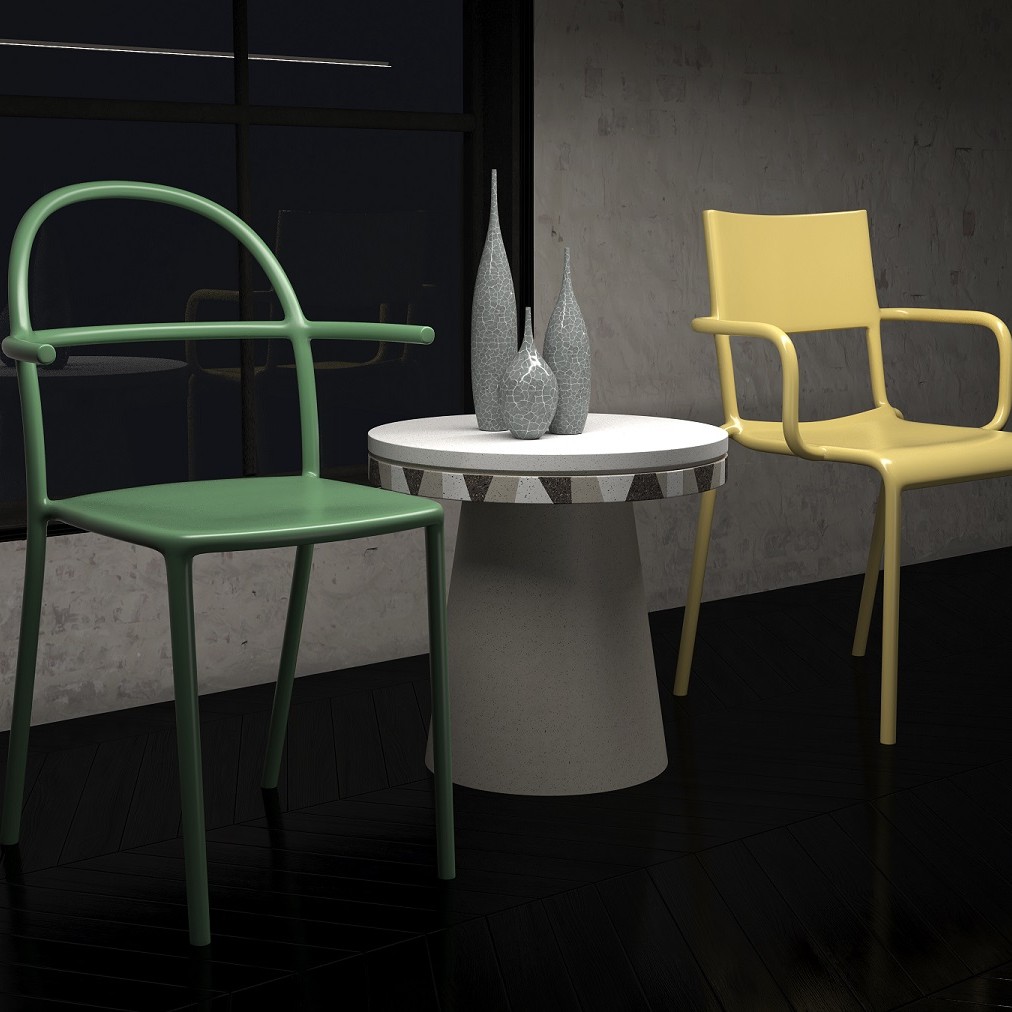 Djembe cement coffee side table by Urbi et Orbi copy