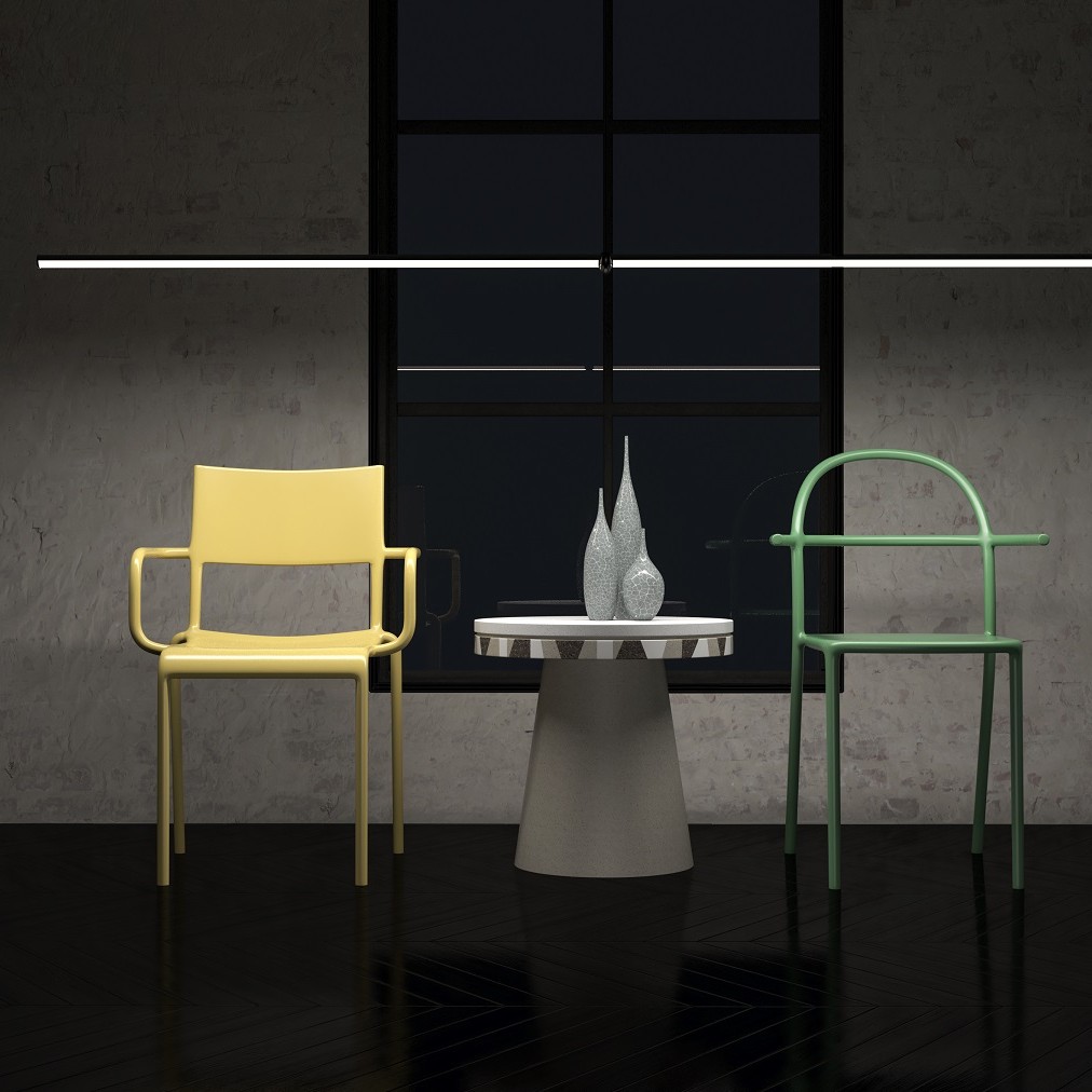Djembe render concrete table by Urbi et Orbi