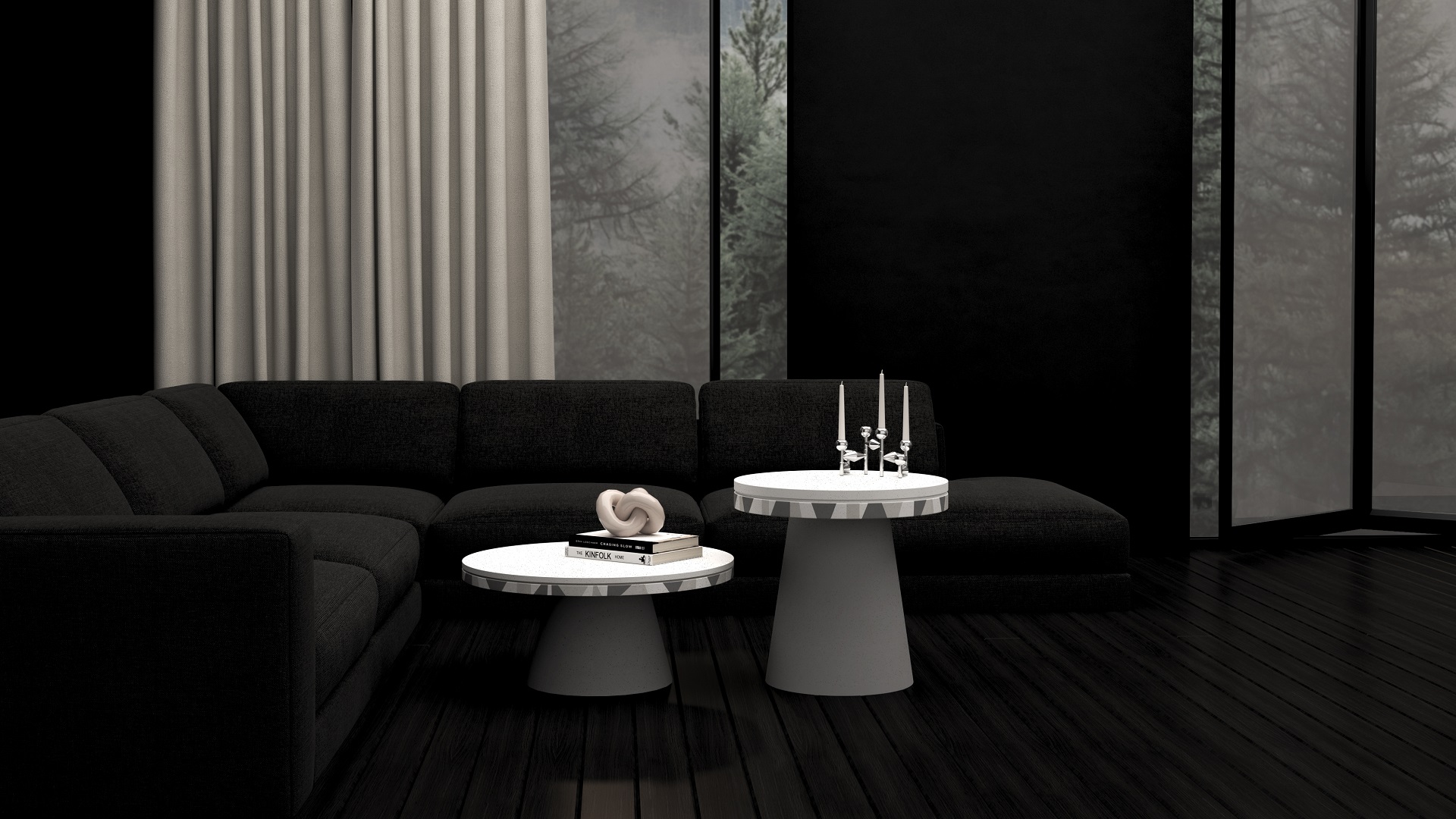 Djembe render concrete table by Urbi et Orbi Banner