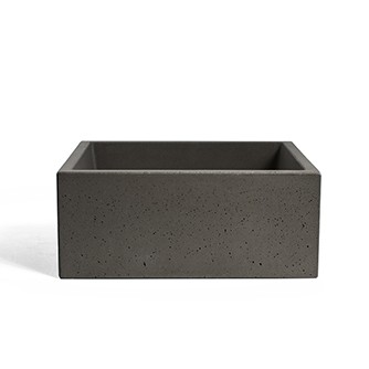 IMMISSIO 40 anthracite Urbi et Orbi Aufsatzwaschbecken aus Beton