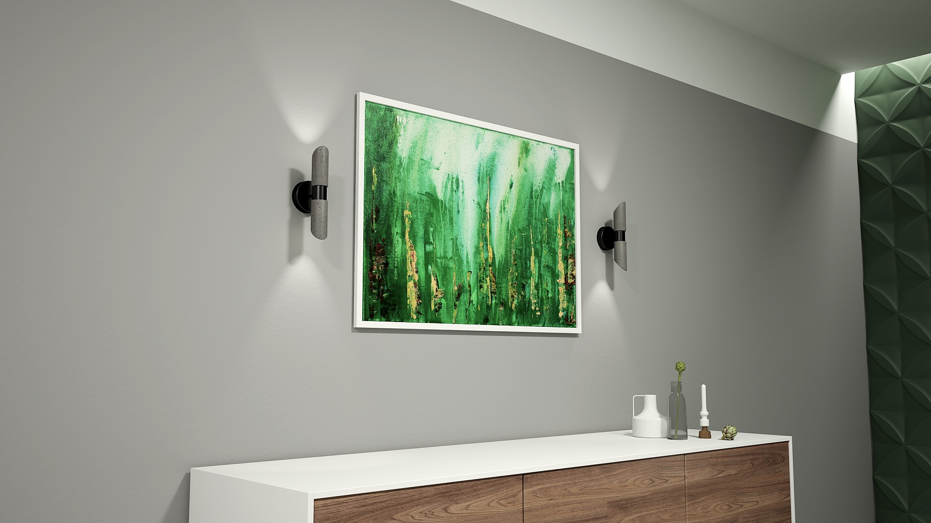 MACEO W2 cement wall spot light banner