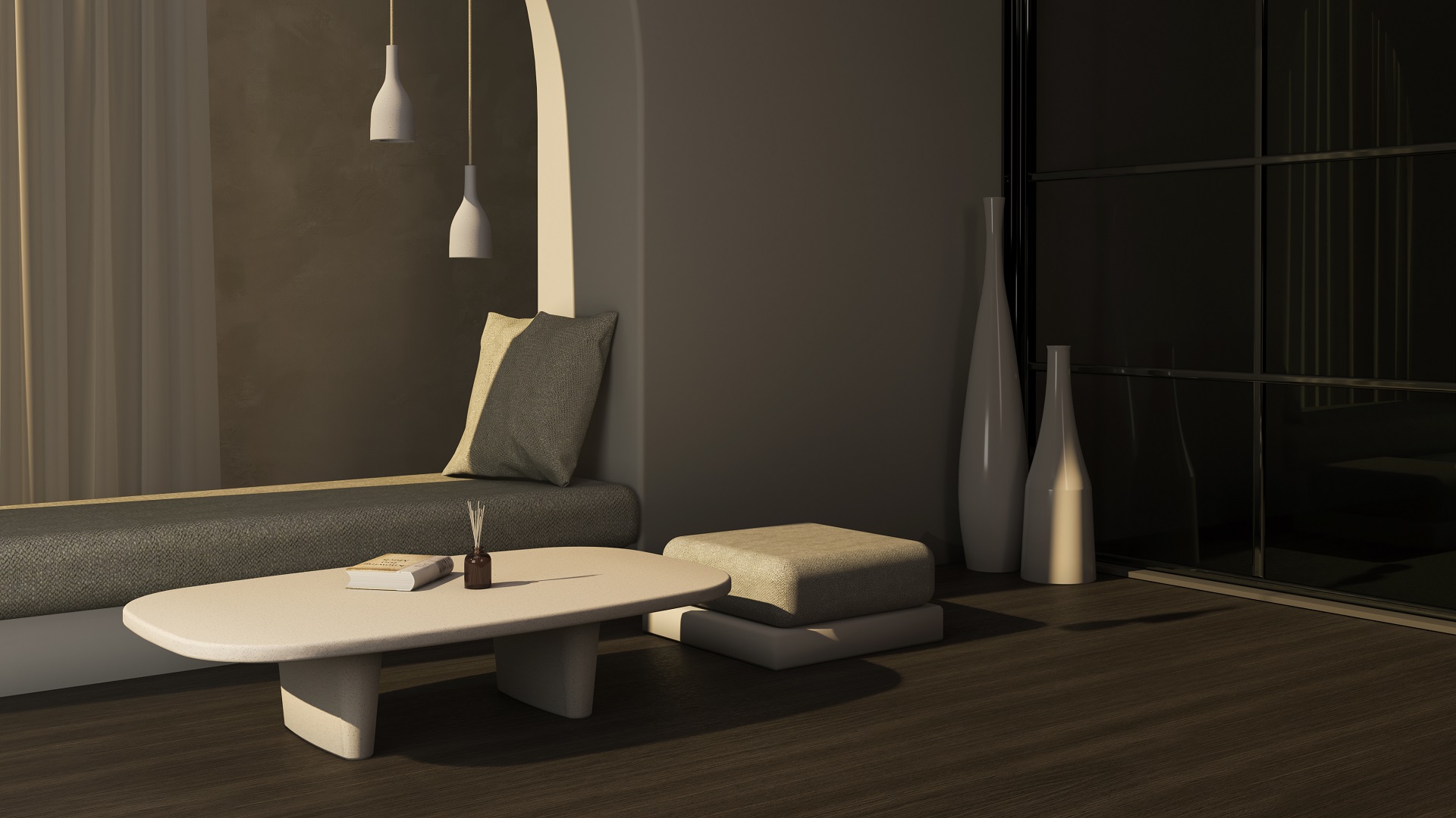 Mes Concrete Side Table by Urbi et Orbi banner