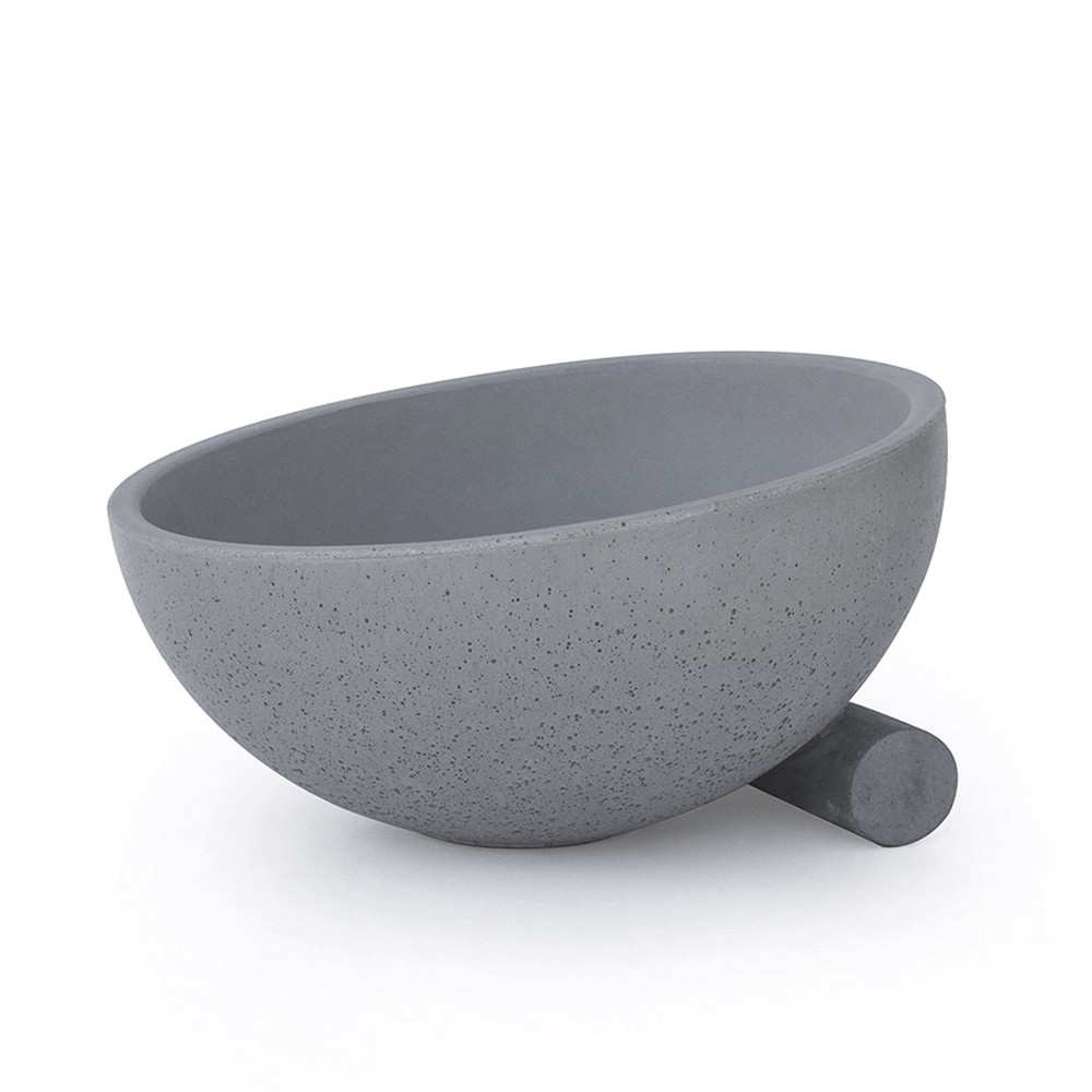 OBLIQUO D GREY by Valentino Marengo for Urbi et Orbi Waschbecken  aus  Zement