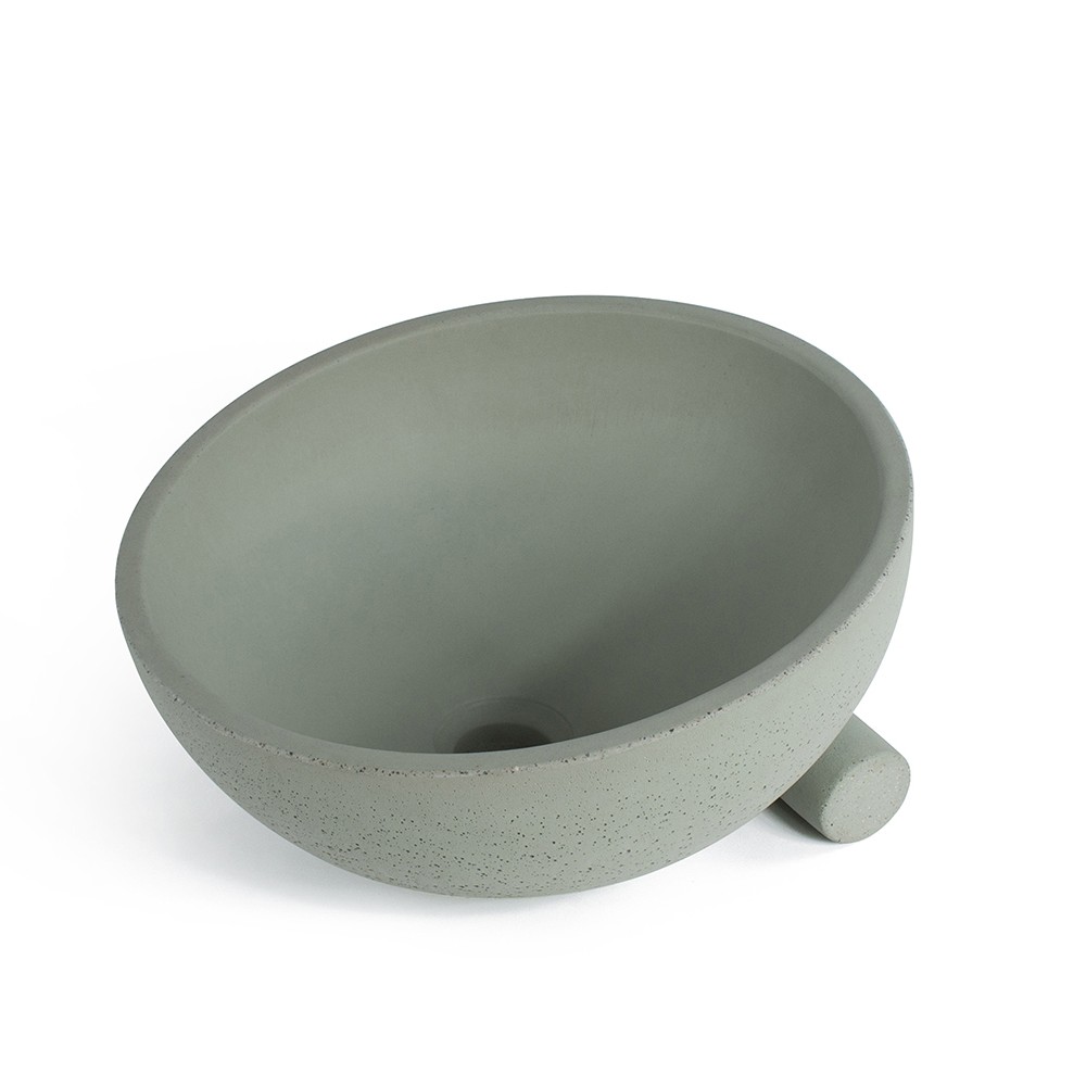 OBLIQUO HAK by Valentino Marengo for Urbi et Orbi Aufsatzwaschbecken aus Beton
