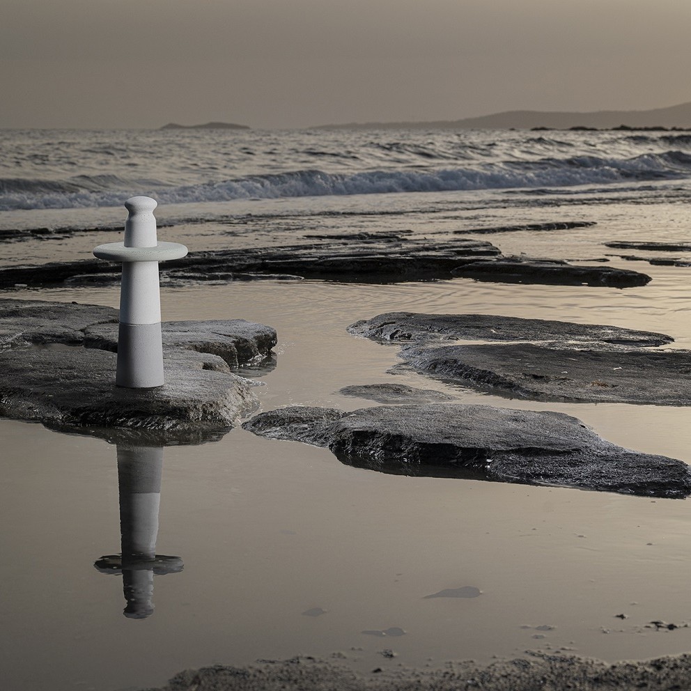 PIN concrete floor lamp designed by gianpaolo venier Urbi et Orbi