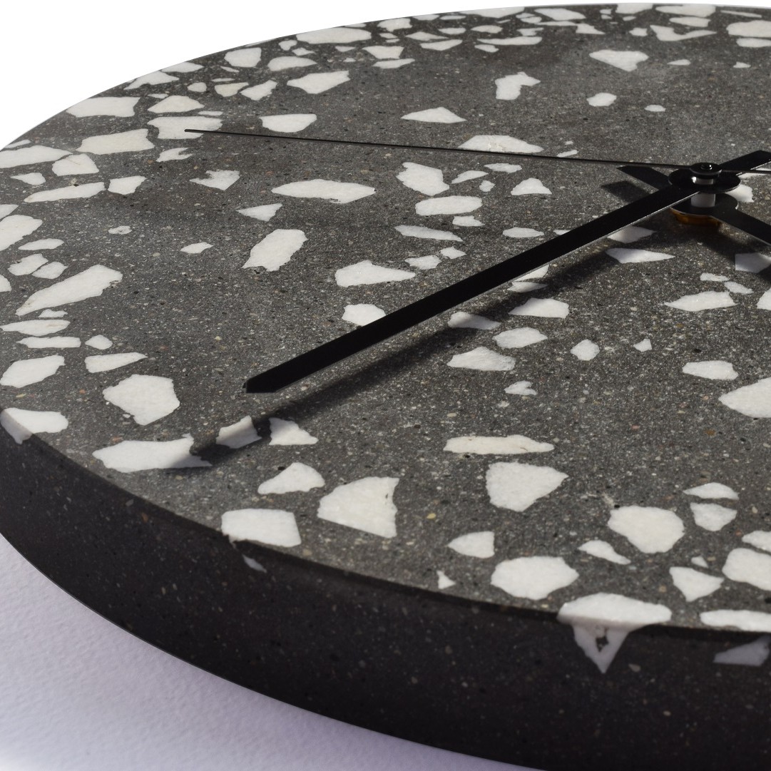 TEMPUS clock dark terrazzo banner 1