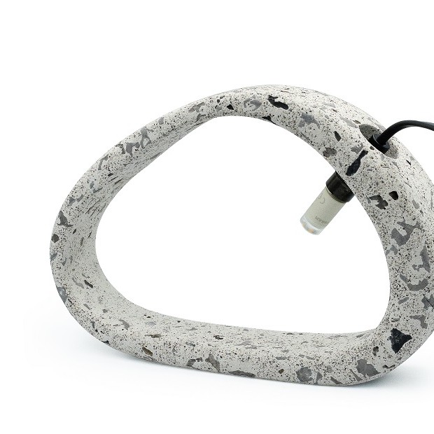 aretha concrete table lamp ivory terrazzo web