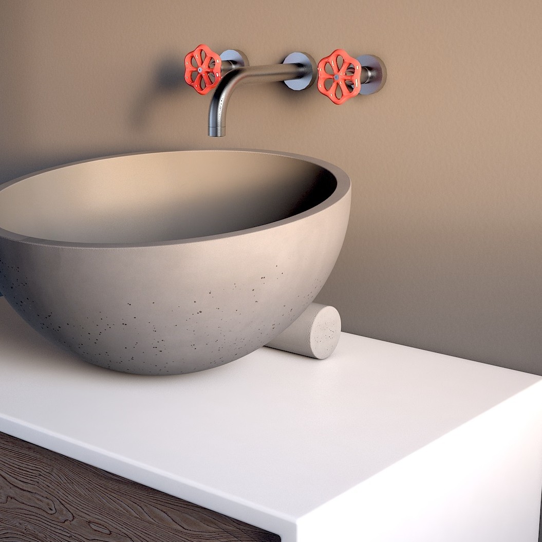 cement washbasin obliquo