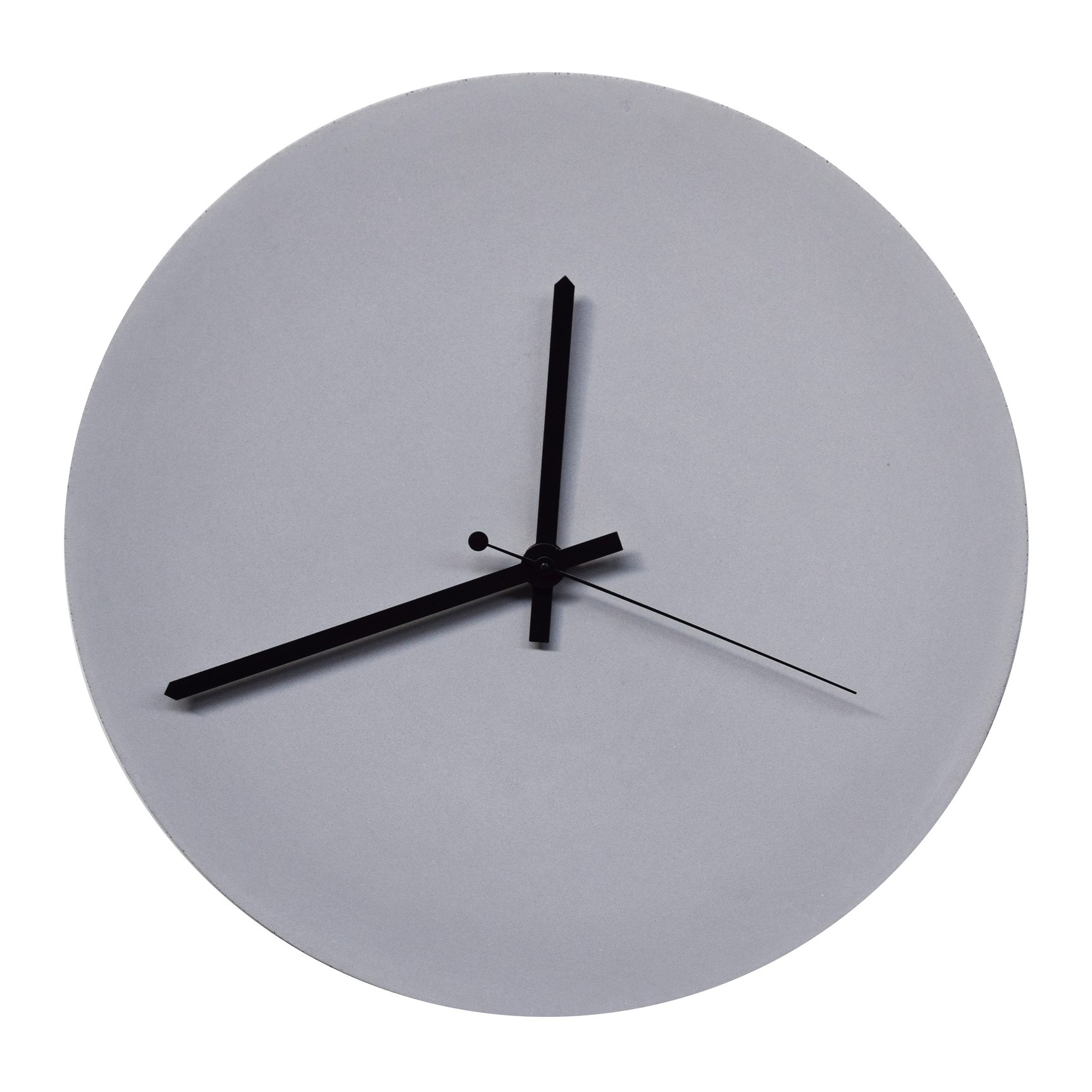 concrete wall clock TEMPUS grey