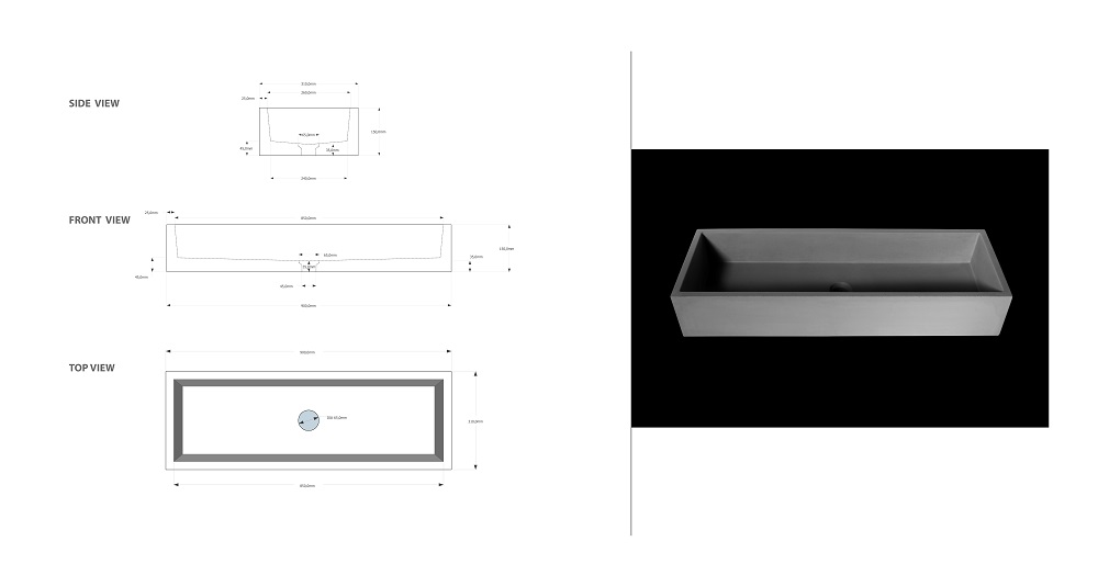 custom washbasin worlpe road 