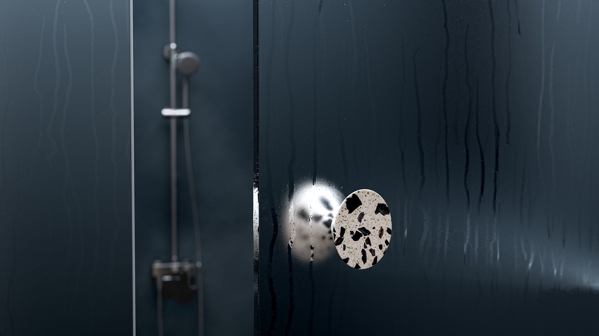 demenico cone terrazzo knob hanger by urbi et orbi large render banner
