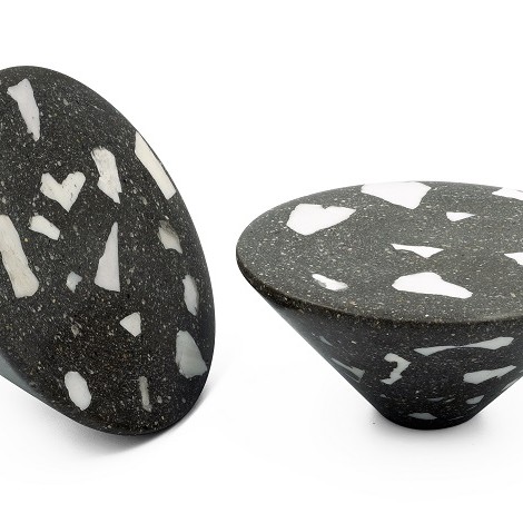 demenico rocks terrazzo knob hanger by urbi et orbi cone web 