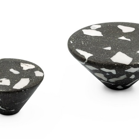 demenico rocks terrazzo knob hanger by urbi et orbi cones web