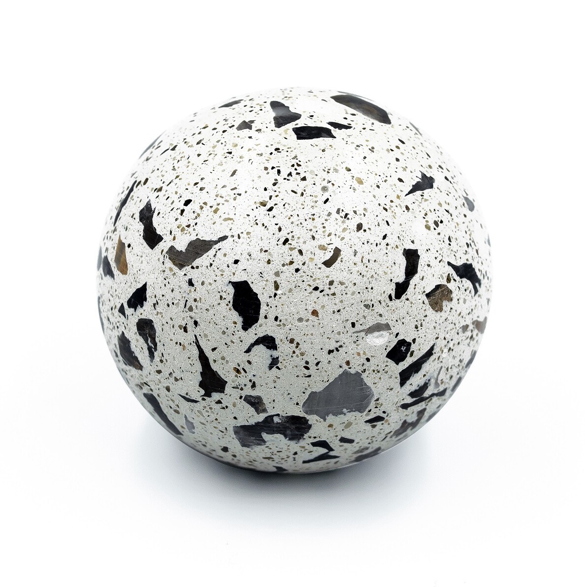 demenico rocks terrazzo knob hanger by urbi et orbi white sphare