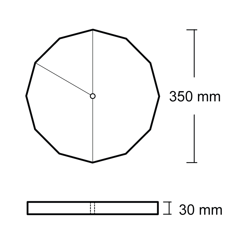 facet clock drawing