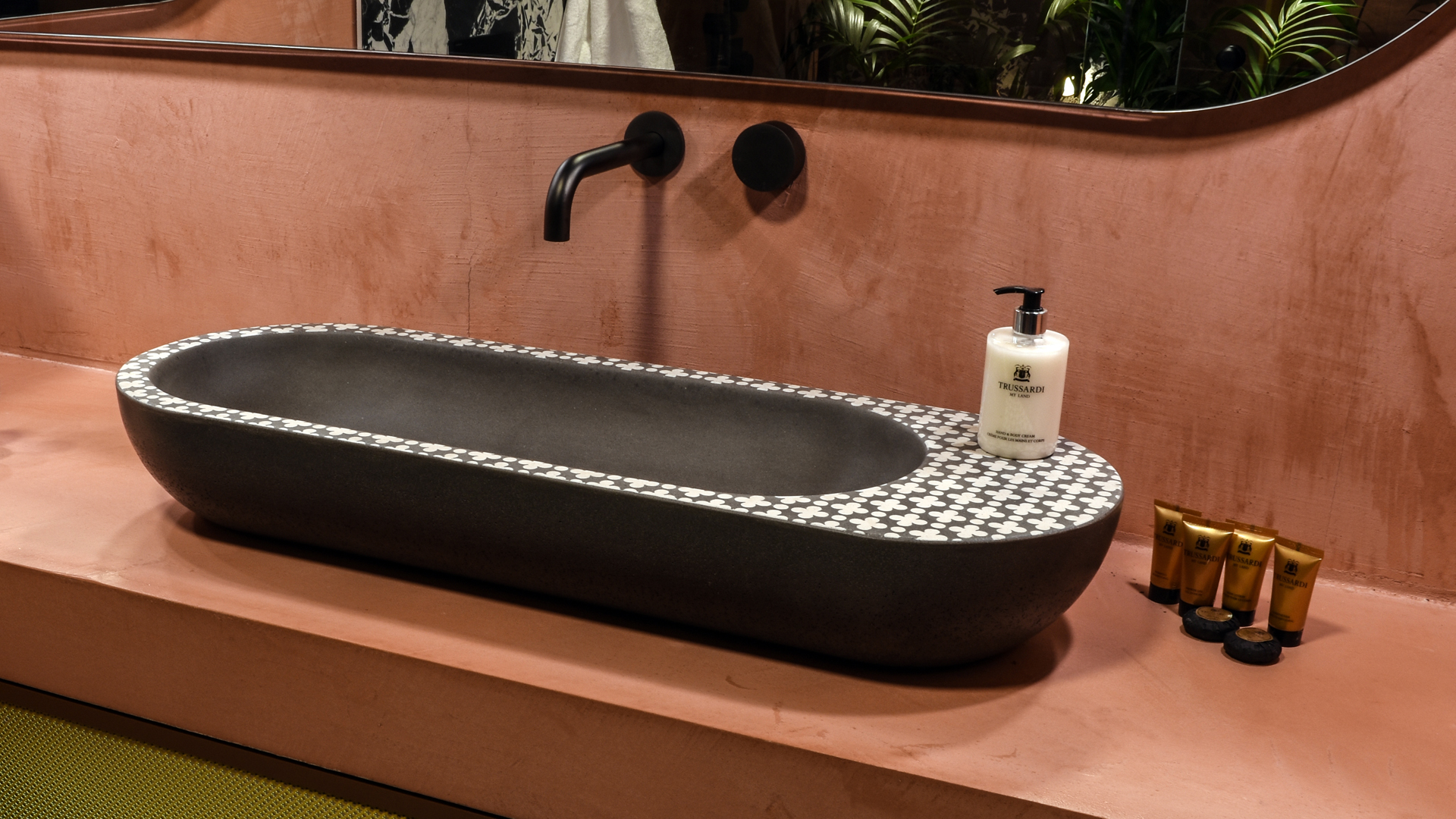 holywater banner concrete washbasin