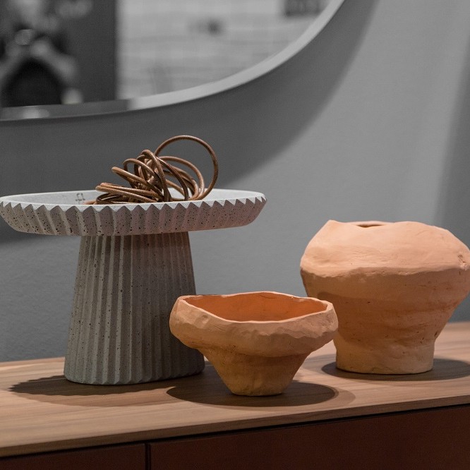 siman collection airnova booth salone2018 cake stand