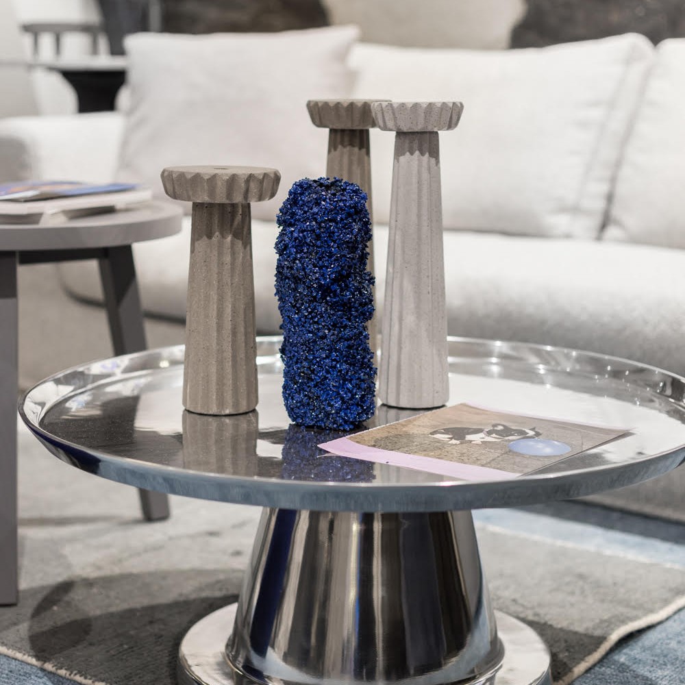 siman collection concrete tableware Gervasoni showroom Photo  Francesca Iovene styling Beatrice Rossetti Studio Art Direction Studio Otto  Paola Navone 