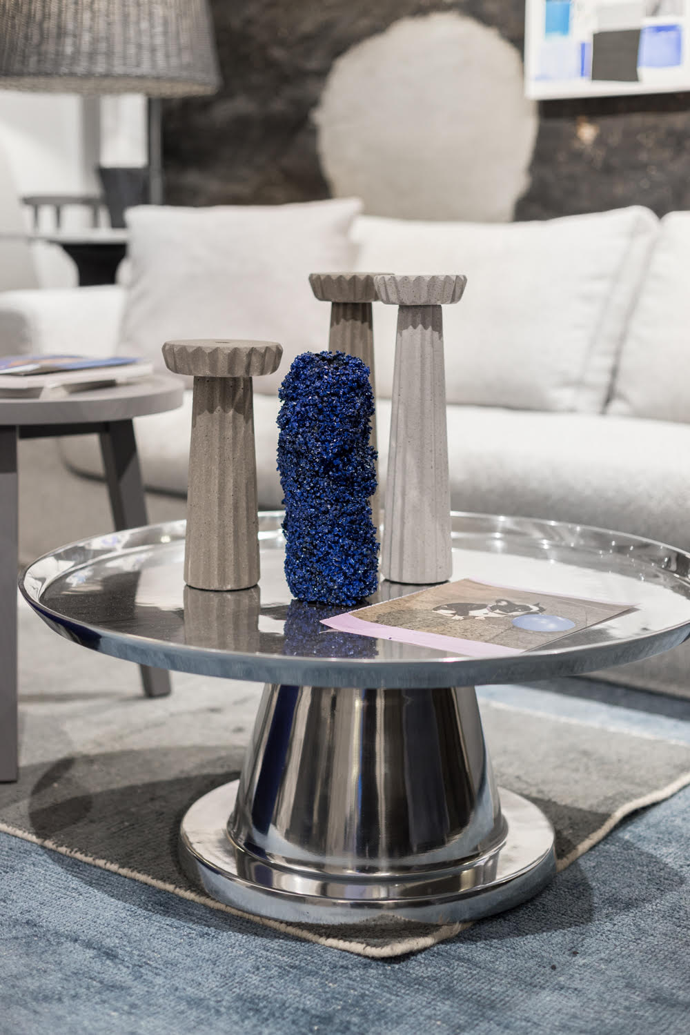 siman collection concrete tableware Gervasoni showroom Photo  Francesca Iovene styling Beatrice Rossetti Studio Art Direction Studio Otto  Paola Navone 