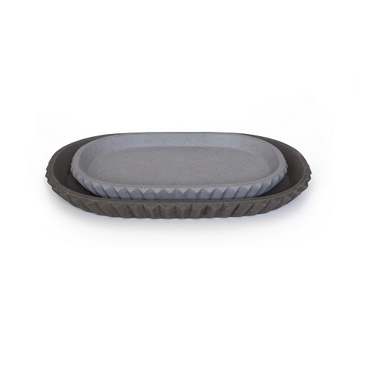 siman collection dish both anthr grey low ins
