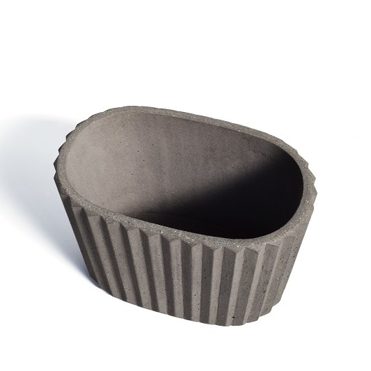 siman concrete vase low