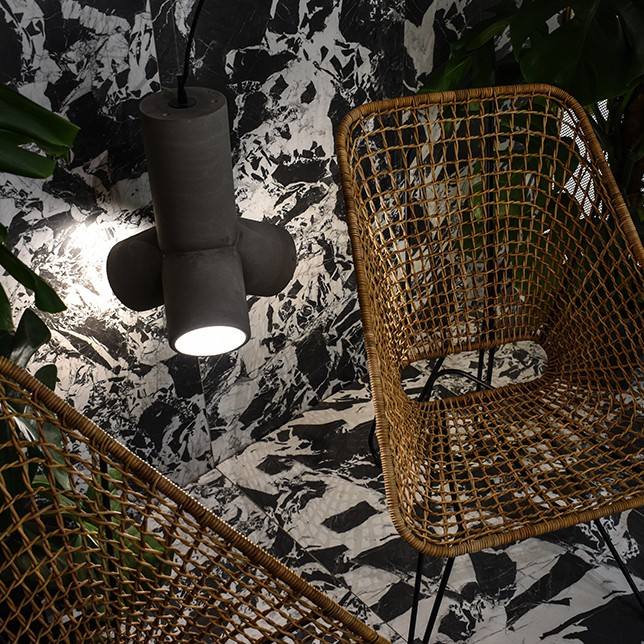 tuuub concrete pendant lamp darkgrey sotirislazou