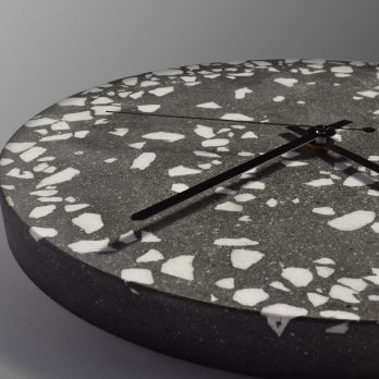 TEMPUS black terrazzo Urbi et Orbi concrete clock