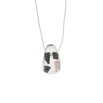 grey gra pebble concrete pendant 1