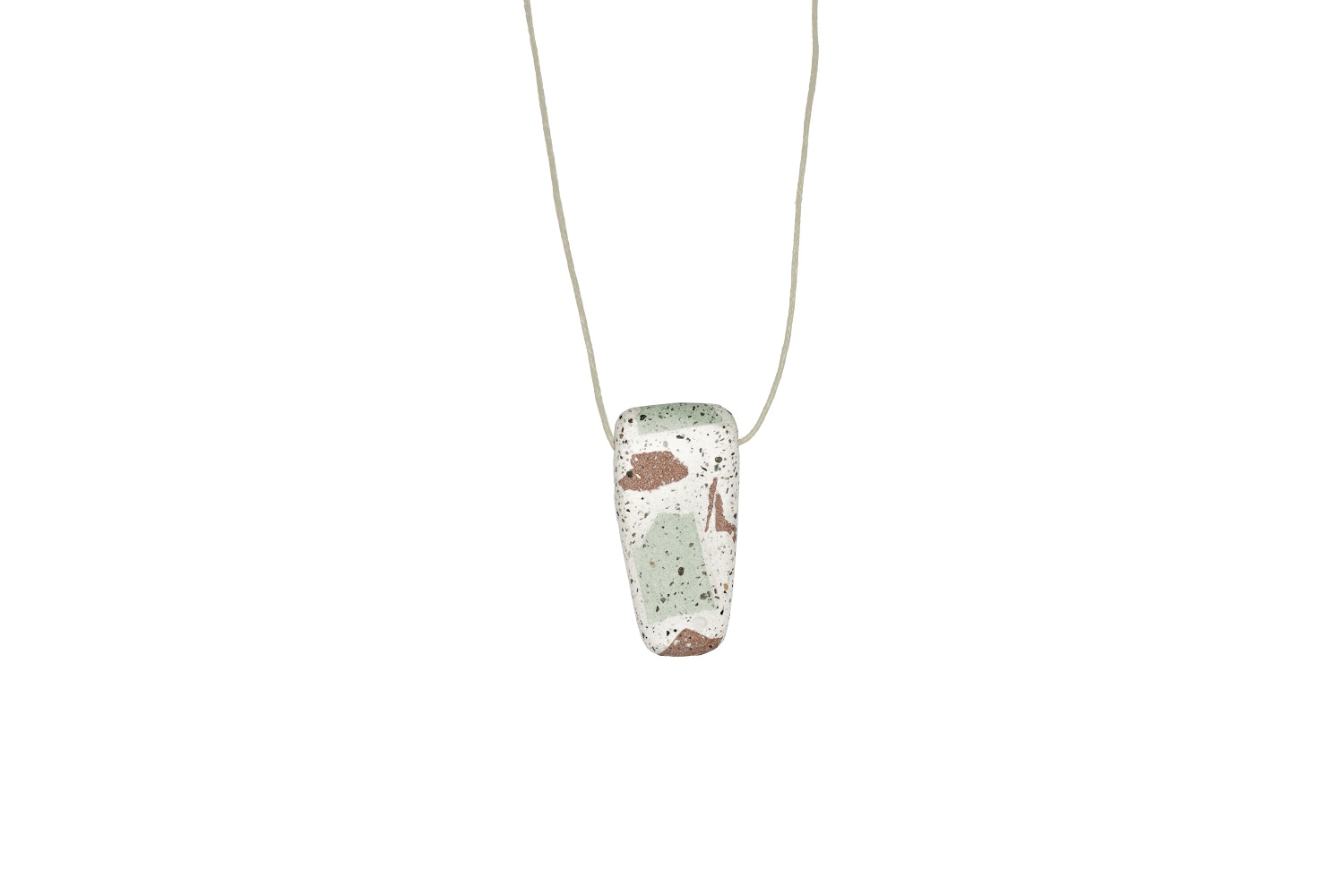 multicolored concrete pendant 1