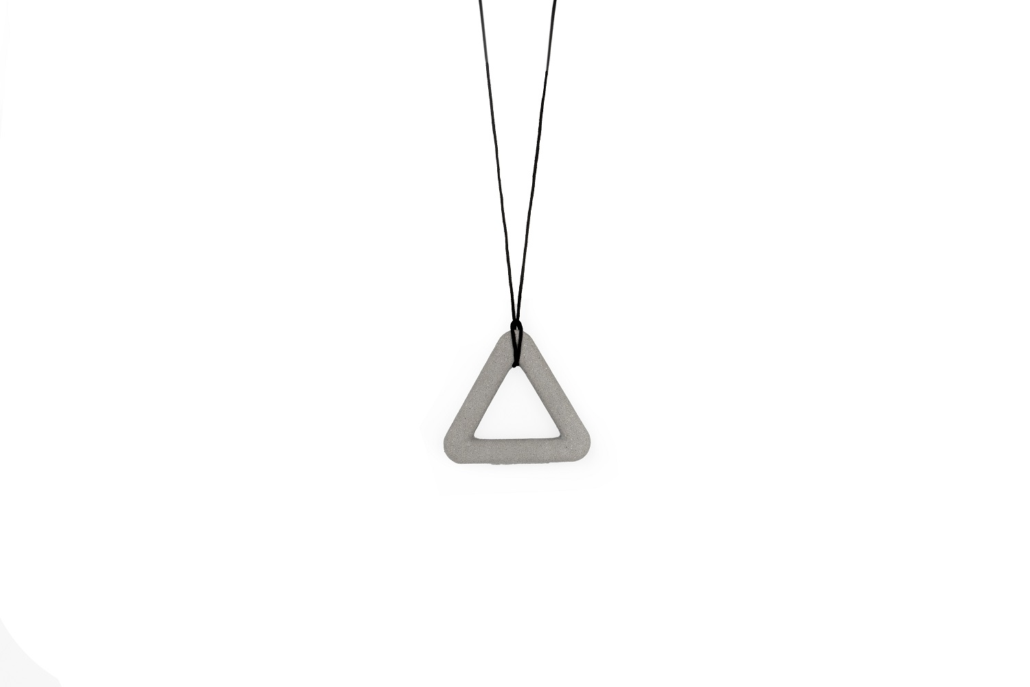 triangle concrete pendant by urbi et orbi light grey