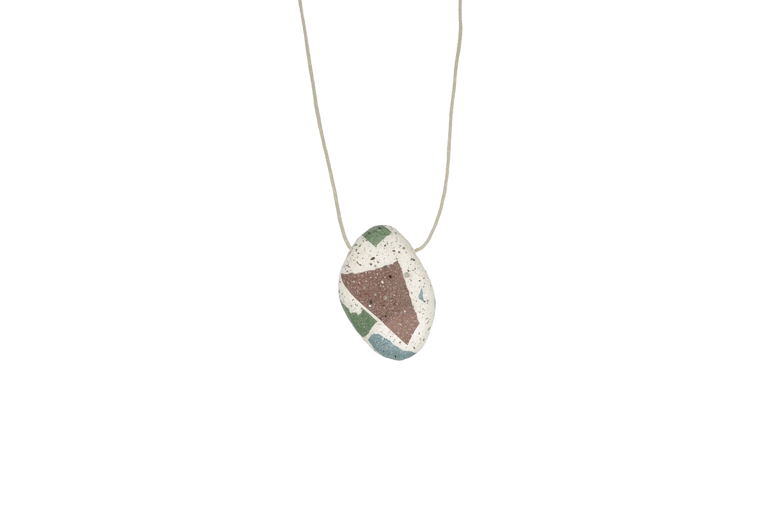 white multicolored2 concrete pendant