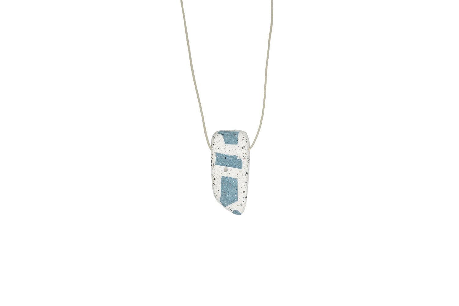 white raf big multicolored concrete pendant