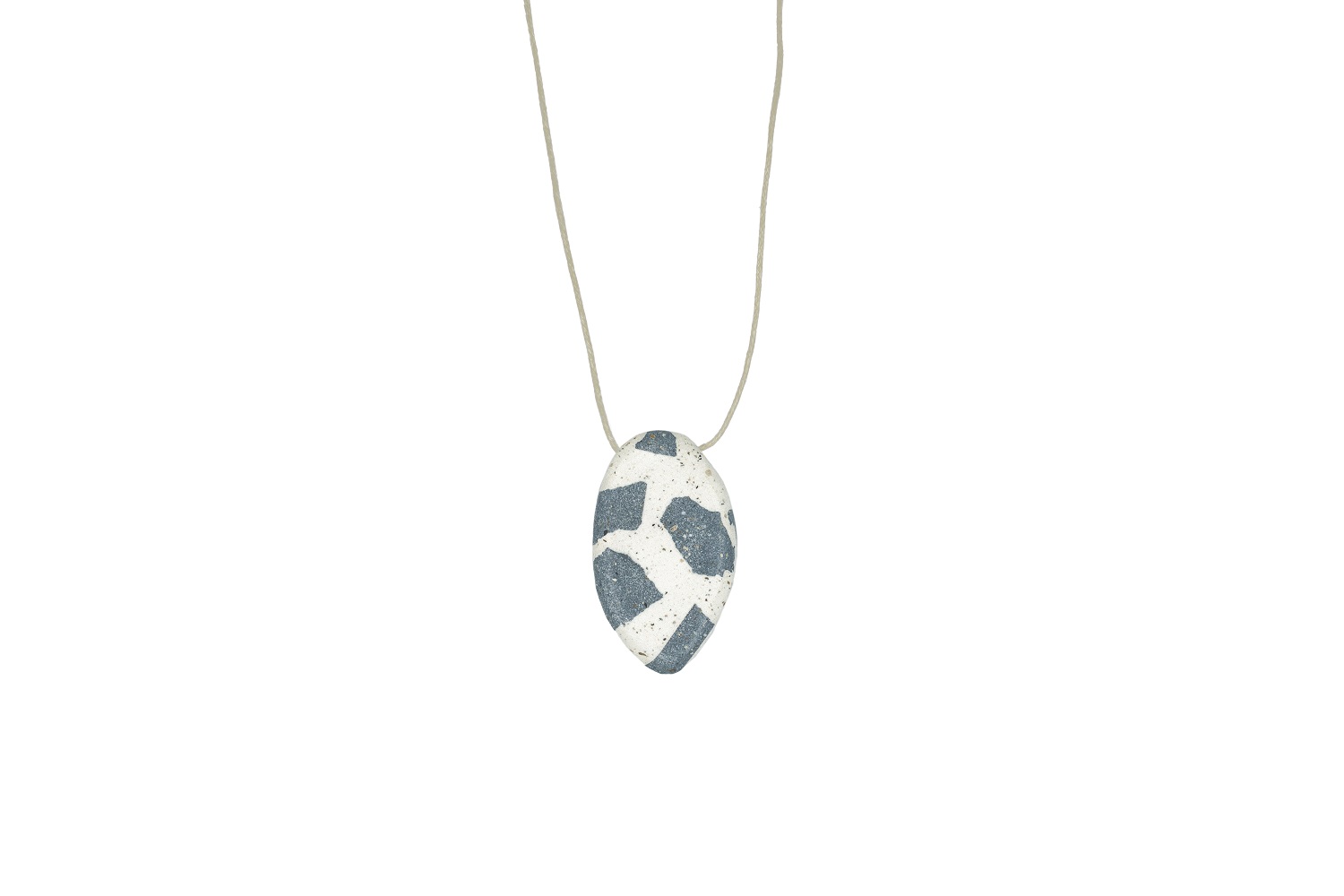 white raf back multicolored concrete pendant
