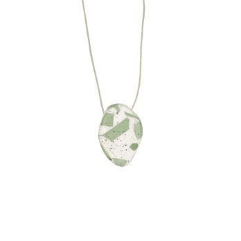 white minmulticolored concrete pendant