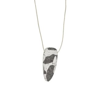 whiteblack back multicolored concrete pendant