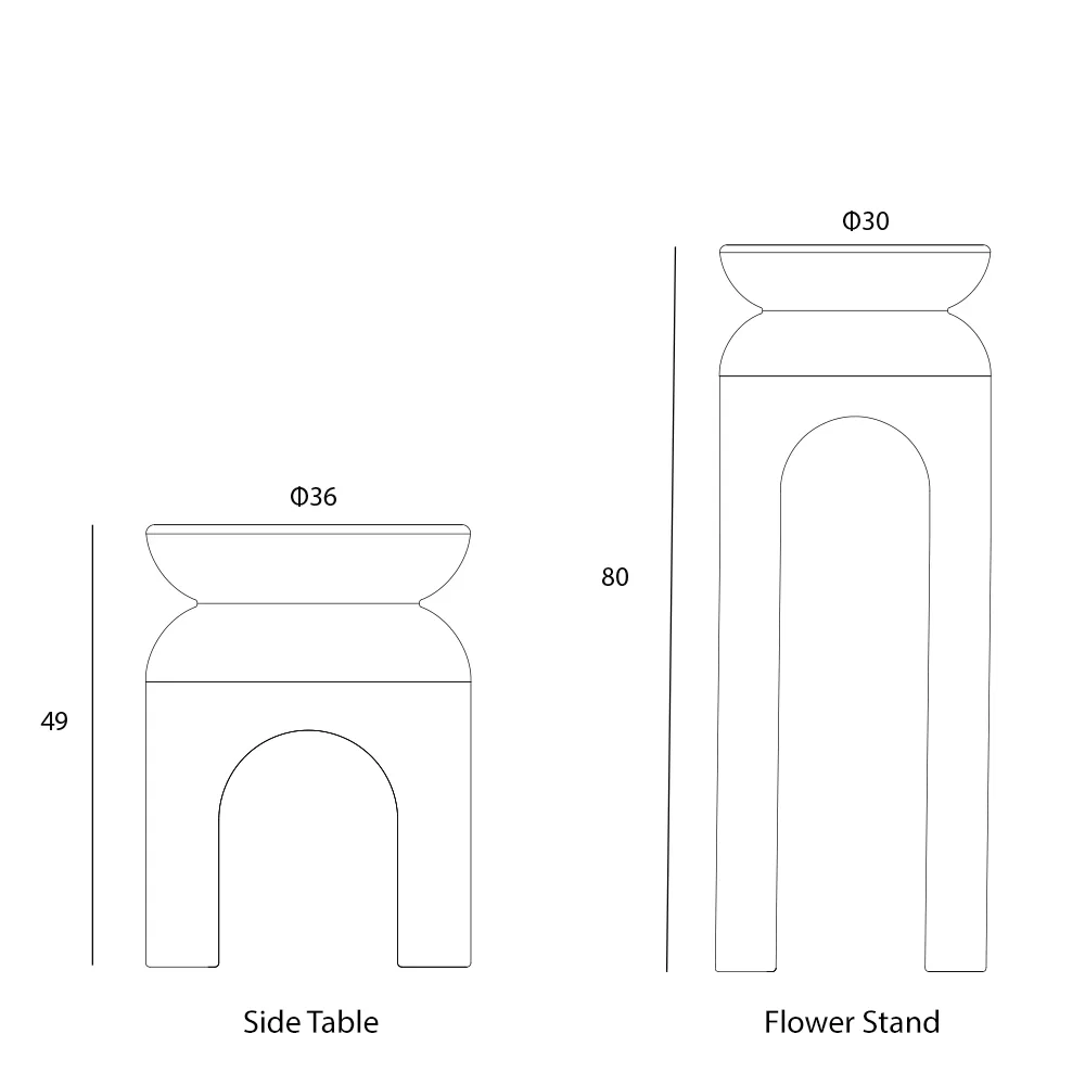 Kamara cement side tables by sotirislazou designstudio urbi et orbi grammiko