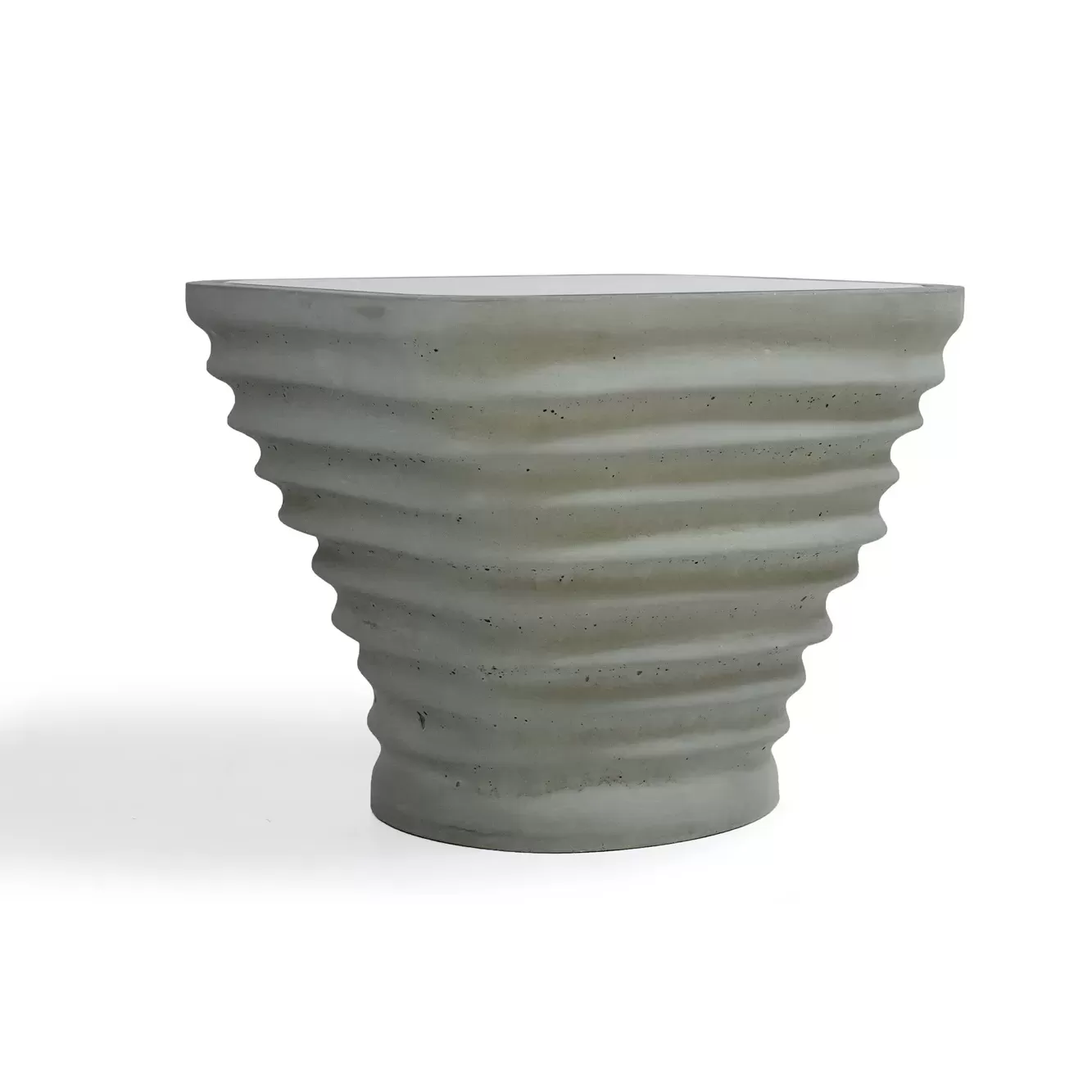 jar coffee table green concrete gian paolo venier by urbi et orbi low