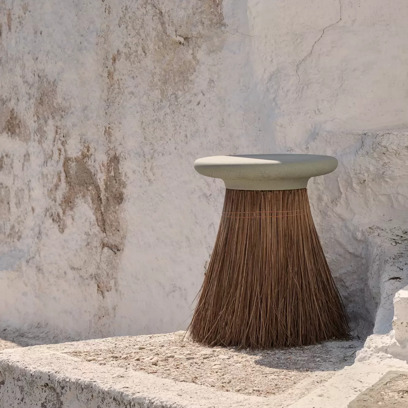 saroma cement side table by sotirislazou designstudio urbi et orbi