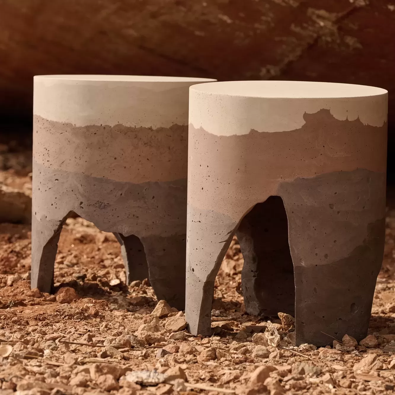 strata Tabouret en ciment design by ctrlzak urbi et orbi low